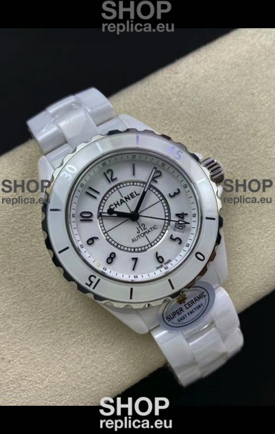 Chanel J12 38MM White Ceramic Case Watch Automatic 1:1 Mirror Replica Watch