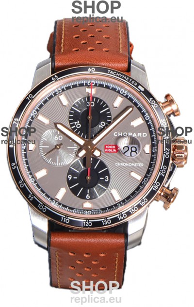 Chopard Mille Miglia GTA Chronograph Two Tone 1:1 Mirror Replica - Grey Dial 
