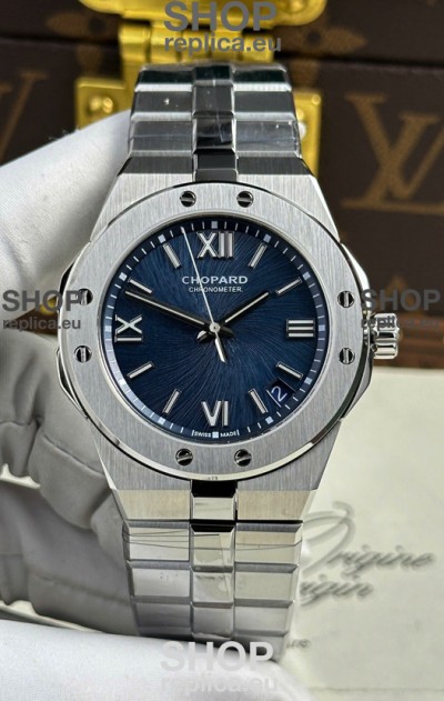 Chopard Alpine Eagle Stainless Steel Blue Dial Super Clone Replica Watch 