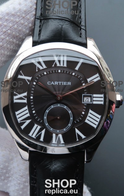 Drive De Cartier 1:1 Mirror Replica Watch in Stainless Steel - White Dial 