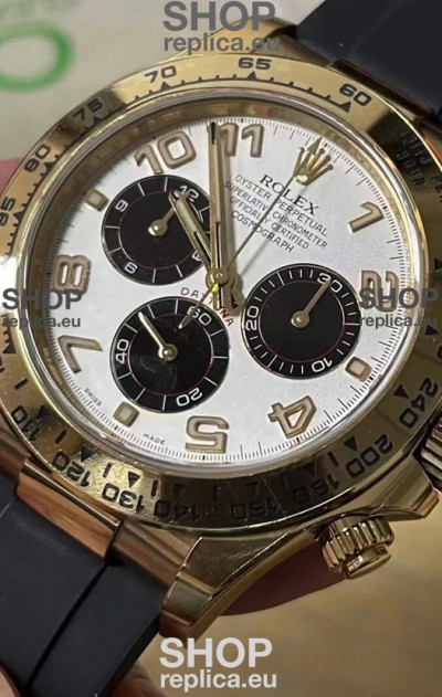 Rolex Cosmograph Daytona 116528 Yellow Gold Original Cal.4130 Movement - 904L Steel Watch