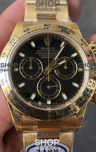 Rolex Cosmograph Daytona 116508 Yellow Gold Original Cal.4130 Movement - Improved Ultimate 904L Steel Watch