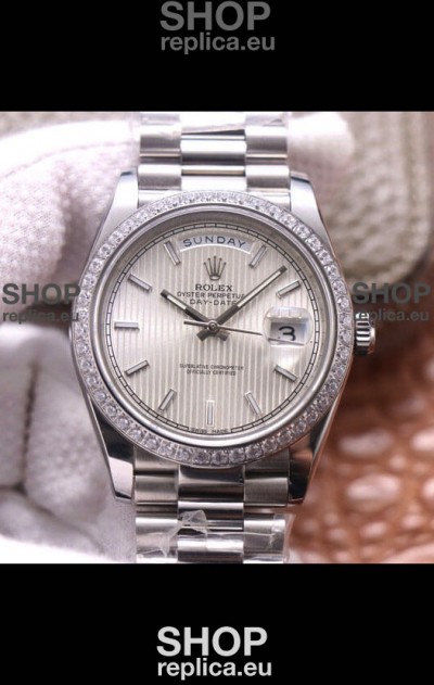 Rolex Day Date Presidential 904L Steel 40MM - Steel Dial 1:1 Mirror Quality Watch