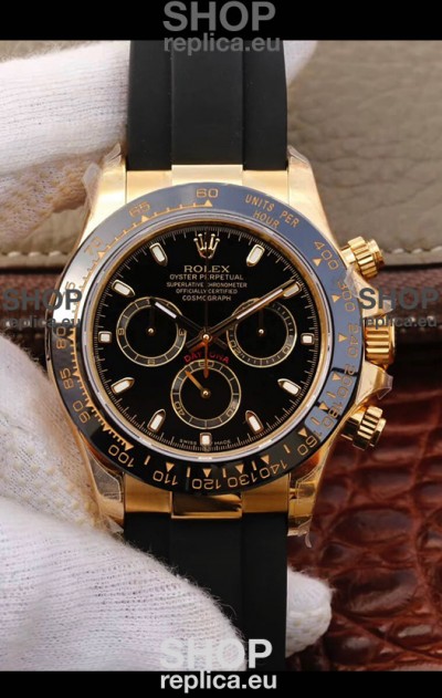 Rolex Cosmograph Daytona 116508 Yellow Gold Original Cal.4130 Movement - 904L Steel Watch
