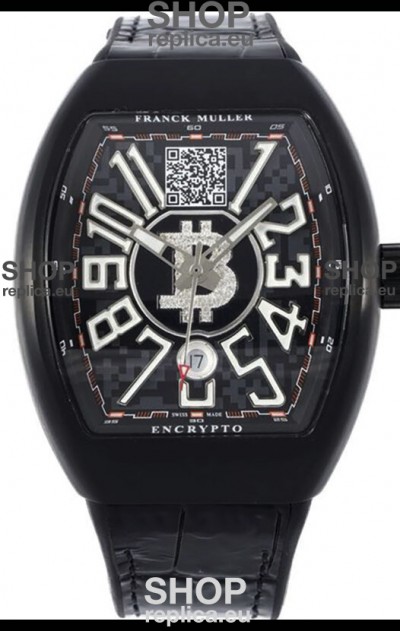 Franck Muller Vanguard Encrypto BTC V45 PVD Casing Swiss Replica Watch