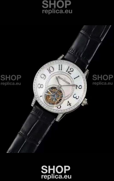 Jaeger LeCoultre RENDEZ-VOUZ Tourbillon 1:1 Mirror Quality Swiss Replica Watch in Steel Casing
