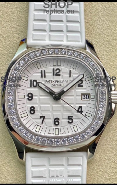 Patek Philippe Aquanaut LUCE 5072A-001 Quartz Swiss Replica Watch in White Dial 35MM
