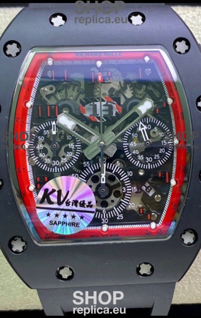 Richard Mille RM011 Felipe Massa 1:1 Mirror Quality One Piece Black Ceramic Case Watch