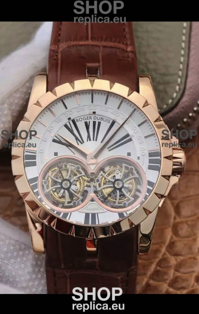 Replica Roger Dubuis Excalibur RDDBEX0249 1:1 Mirror Replica Watch in Rose Gold Casing