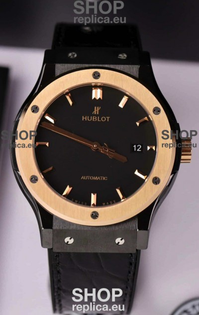 Hublot Classic Fusion Ceramic Casing Rose Gold Bezel Superclone Watch 42MM