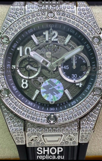 Hublot Big Bang Unico Diamonds 1:1 Mirror Edition Swiss Replica Watch 
