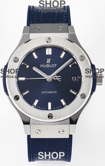 Hublot Super Clone Classic Fusion Titanium 38MM 1:1 Mirror Replica Watch Blue Dial