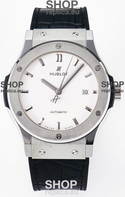 Hublot Super Clone Classic Fusion Titanium 42MM 1:1 Mirror Replica Watch White Dial
