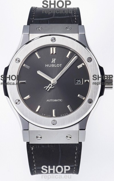 Hublot Super Clone Classic Fusion Titanium 42MM 1:1 Mirror Replica Watch Grey Dial