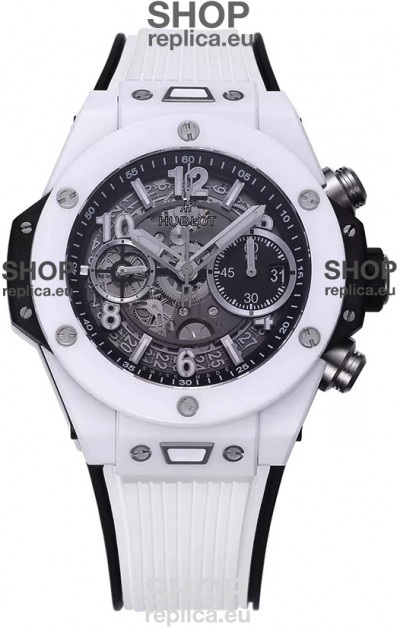 Hublot Big Bang Unico White Ceramic Casing 1:1 Mirror Edition Swiss Replica Watch