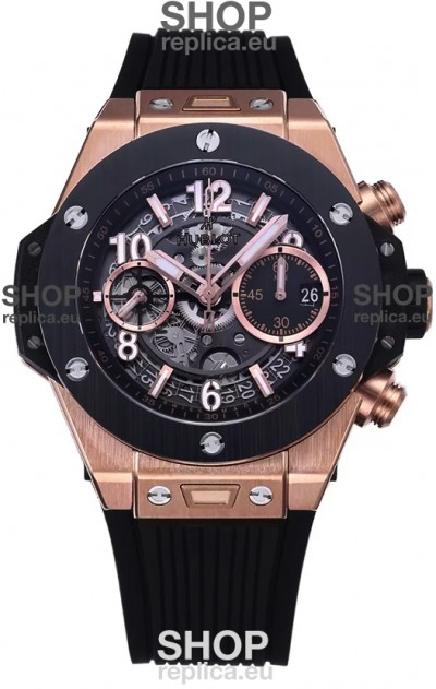 Hublot Big Bang Unico Rose Gold Casing 1:1 Mirror Edition Swiss Replica Watch