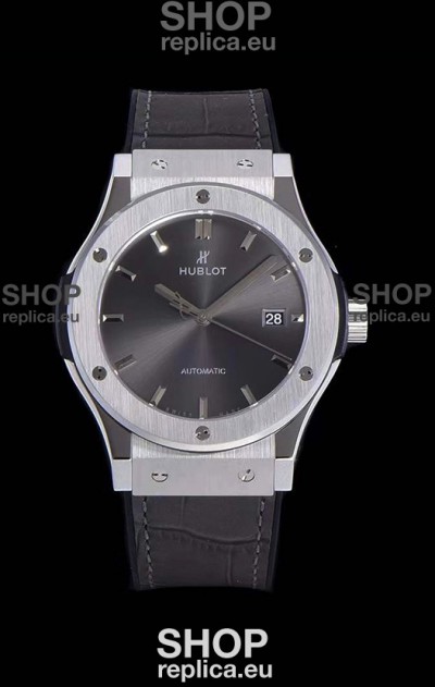 Hublot Classic Fusion 1:1 Mirror Replica Swiss Watch in 904L Steel Casing Grey Dial