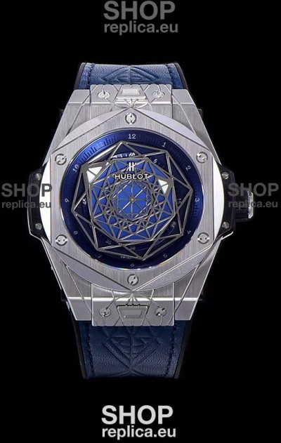 Hublot Big Bang One Click Sang Bleu 1:1 Mirror Replica in Stainless Steel Casing 45MM - Blue Dial