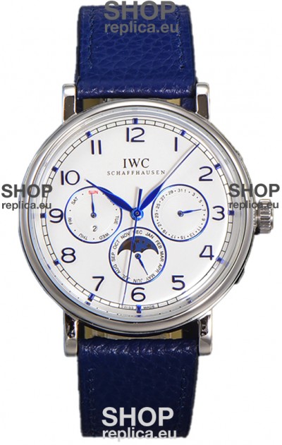 IWC Portofino Perpetual Calendar IW3446 White Dial Swiss Replica Watch 