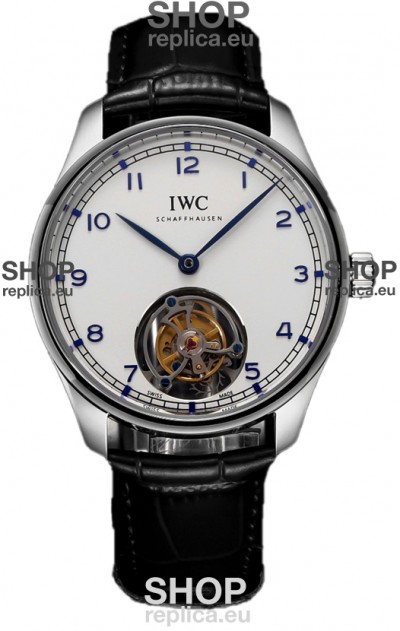 IWC Portugieser IW5458 Hand-Wound Genuine Tourbillon Steel Swiss Replica Watch 
