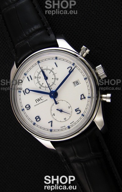 IWC Portugieser Chronograph Classic IW390302 White Dial Swiss Replica Watch