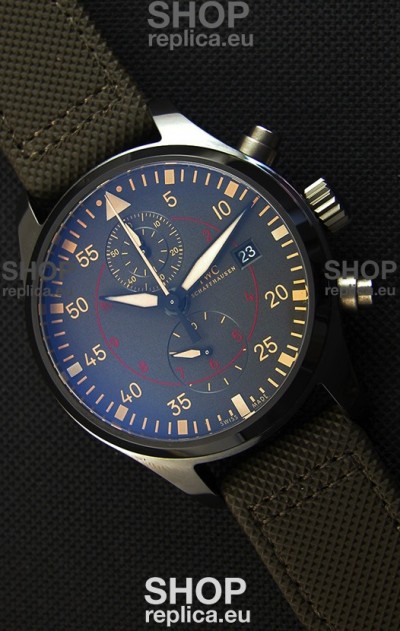 IWC Pilot's Watch Chronograph Top Gun Miramar IW389002 Ceramic Anthracite Dial 1:1 Mirror Replica 