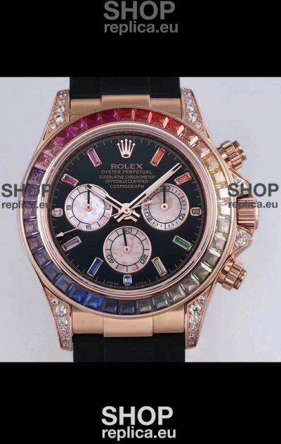 Rolex Cosmograph Daytona 116598 Rose Gold 1:1 Mirror Cal.4130 Movement - 904L Steel Watch