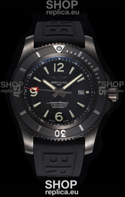 Breitling Superocean Automatic 46 Black Steel - Black Dial in DLC Coated Casing 