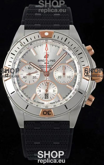 Breitling Chronomat B01 42 Edition Swiss 904L Steel Casing Silver Dial 1:1 Mirror Replica Watch