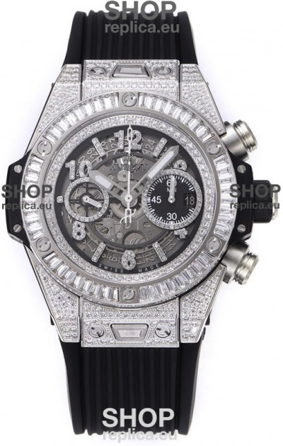 Hublot Big Bang Unico Stainless Steel Diamonds Casing 1:1 Mirror Edition Swiss Replica Watch