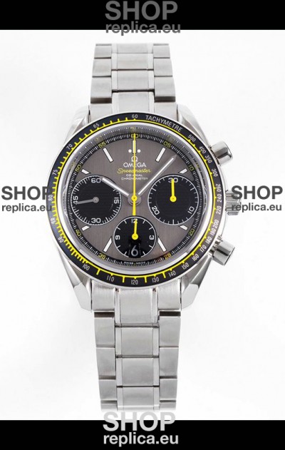 Omega Speedmaster Racing 904L Steel Chronograph 1:1 Mirror Replica in Grey Dial