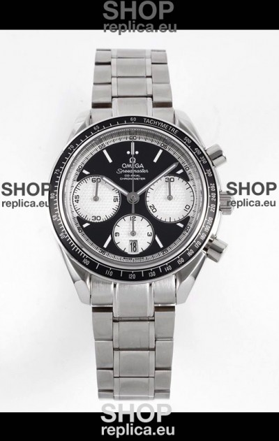 Omega Speedmaster Racing 904L Steel Chronograph 1:1 Mirror Replica in Black Dial