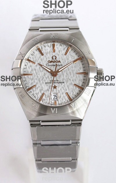 Omega Co-Axial Constellation 41MM 904L Steel Grey Dial 1:1 Mirror Replica Watch
