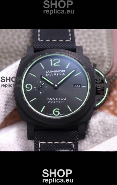 Panerai Luminor Marina PAM1118 Carbotech 1:1 Mirror Swiss Replica Watch 44MM