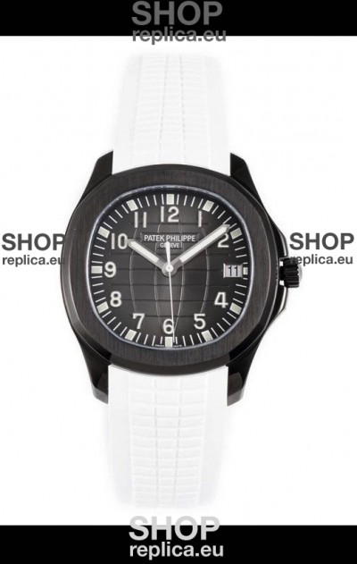 Patek Philippe Aquanaut 5167 Black Venom Edition 1:1 Mirror Replica Watch - White Strap