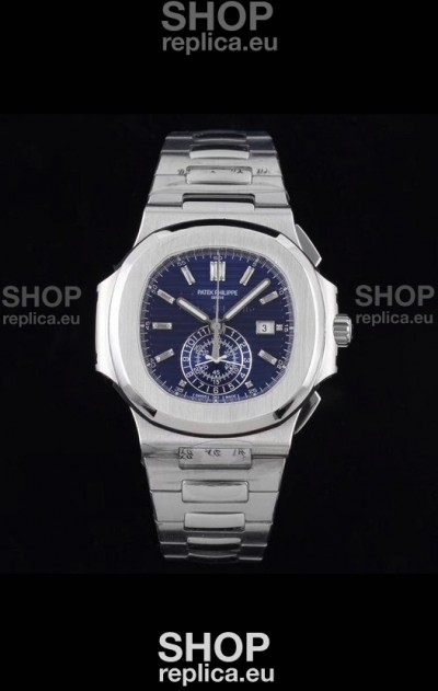 Patek Philippe Nautilus 5980/1A 904L Steel Case in Blue Dial - 1:1 Mirror Replica