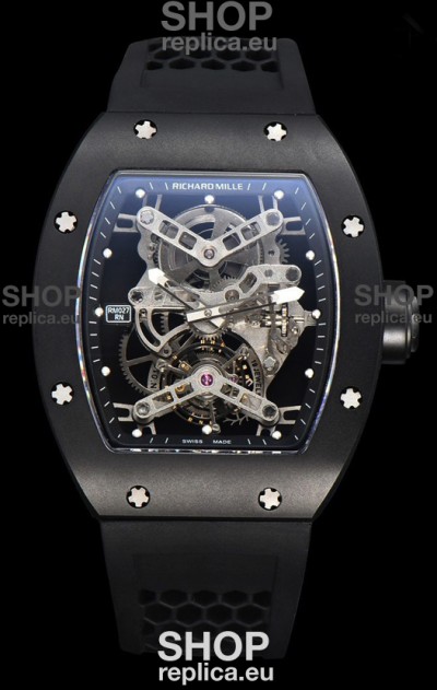 Richard Mille RM027 Rafael Nadal Titanium Casing with Genuine Swiss Tourbillon Movement Super Clone