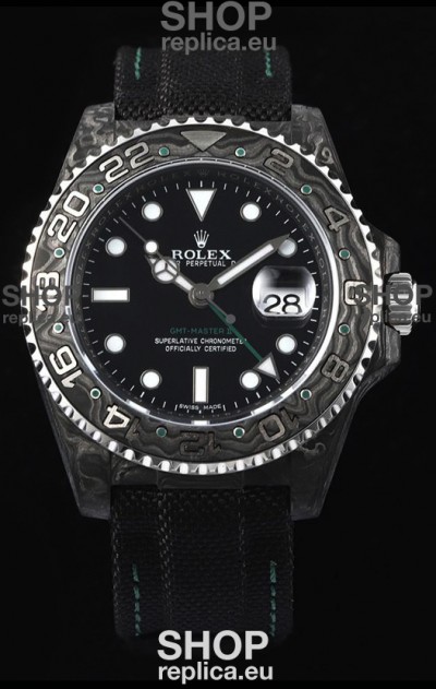 Rolex GMT Masters II DiW Edition Swiss Replica ETA 3285 Movement - Black Dial 
