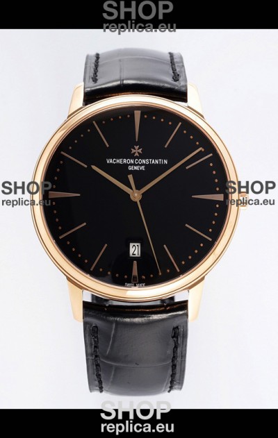 Vacheron Constantin Patrimony Rose Gold 1:1 Mirror Replica Watch 40MM 904L Steel 