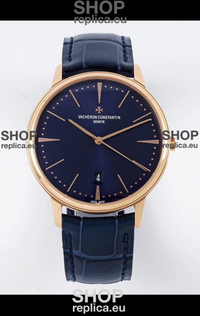 Vacheron Constantin Patrimony Rose Gold 1:1 Mirror Replica Watch 40MM 904L Steel 