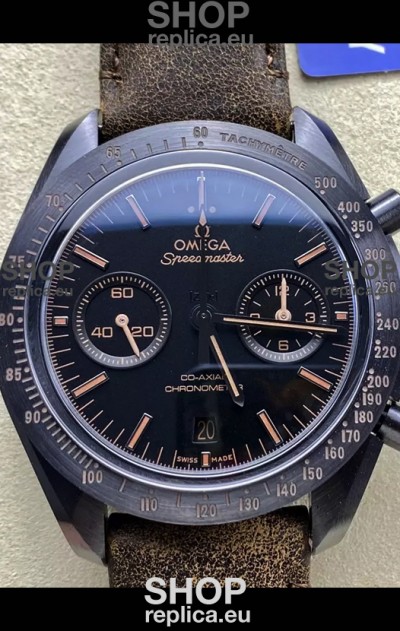 Omega Speedmaster Dark Side of the Moon Brown Strap - 1:1 Superclone Replica Watch 