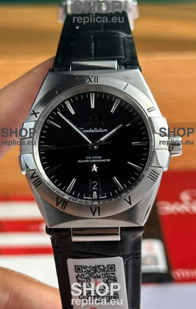 Omega Co-Axial Constellation 39MM 904L Steel Black Dial 1:1 Mirror Replica Watch