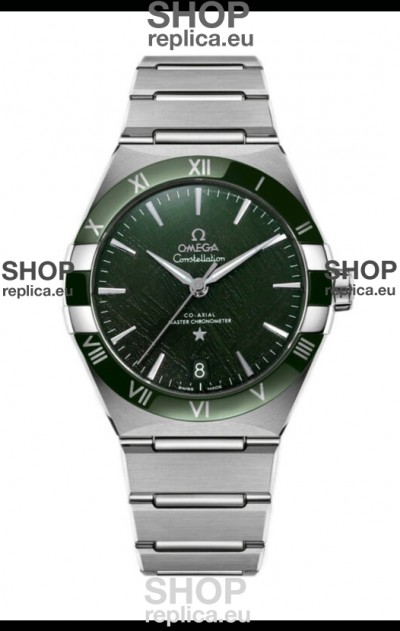 Omega Co-Axial Constellation Stainless Steel Green Dial 1:1 Mirror Replica 41MM