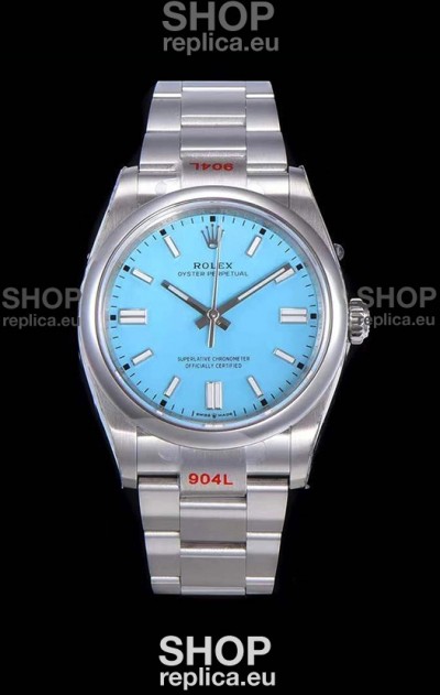 Rolex Oyster Perpetual REF#124300 41MM Cal.3230 Movement Swiss Replica Blue Dial 904L Steel 1:1 Mirror Replica Watch
