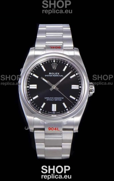 Rolex Oyster Perpetual REF#124300 41MM Cal.3230 Movement Swiss Replica Black Dial 904L Steel 1:1 Mirror Replica Watch