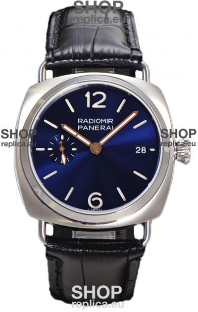 Panerai Radiomir PAM1293 Quaranta 40MM 904L Steel Blue Dial Watch in 1:1 Mirror Replica 
