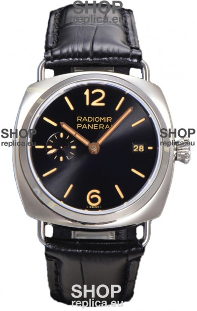 Panerai Radiomir PAM1294 Quaranta 40MM 904L Steel Black Dial Watch in 1:1 Mirror Replica 