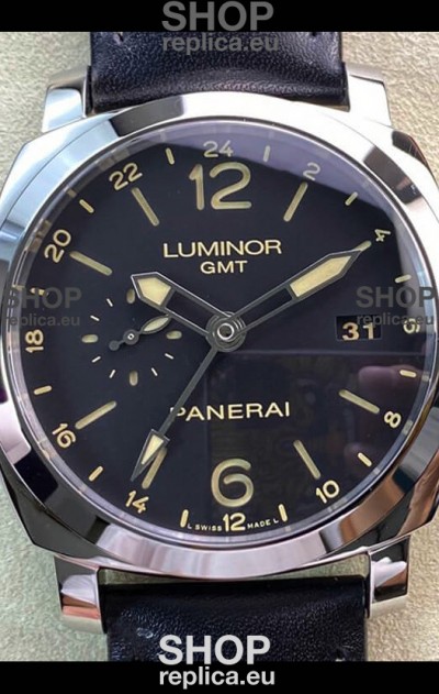 Panerai Luminor 1950 PAM00531 GMT Edition Black Dial - 1:1 Mirror Replica 