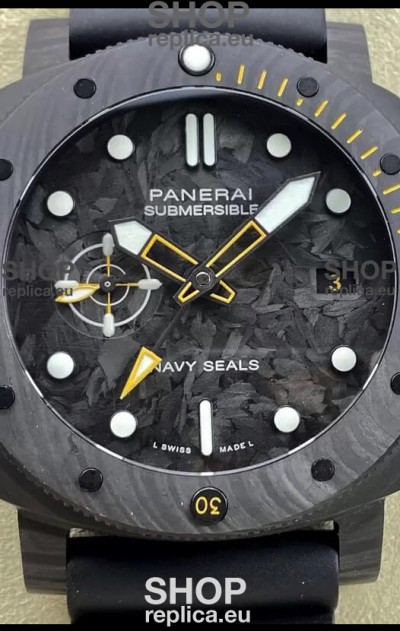 Panerai Submersible PAM01324 Carbotech GMT Navy Seals Edition 1:1 Mirror Replica Watch 44MM