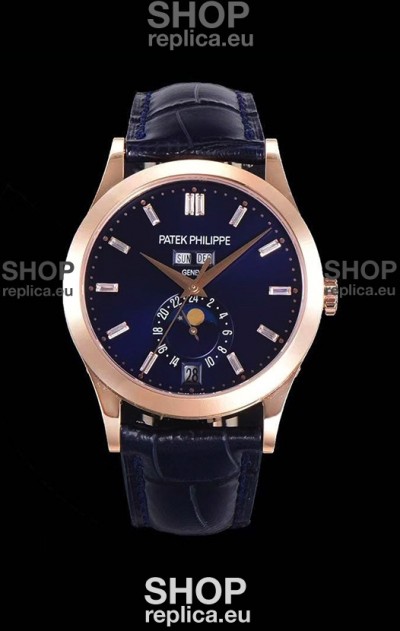 Patek Philippe Annual Calendar 5396R-012 Complications Swiss Replica Watch in Blue Dial 